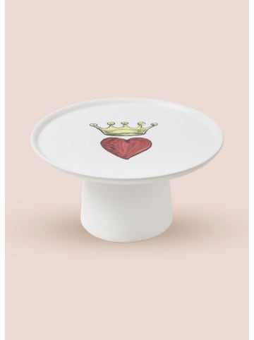 Hermia 6-delige set: etageres wit/rood/groen - Ø 19 cm