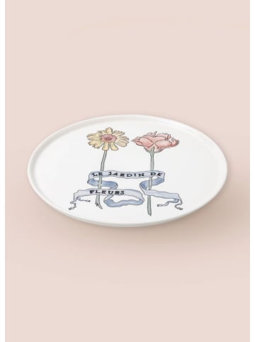 Hermia 6er-Set: Speiseteller in Weiß/ Bunt - Ø 26 cm