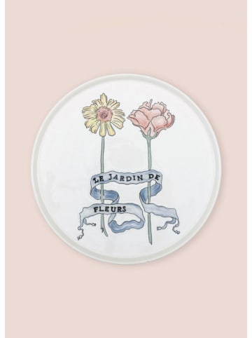 Hermia 6-delige set: dinerborden wit/meerkleurig - Ø 26 cm