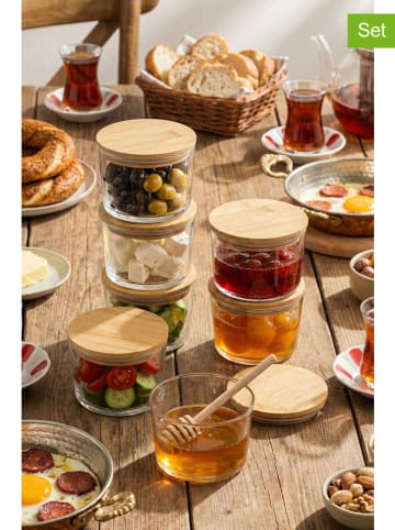 Hermia Pojemniki (6 szt.) w kolorze beżowym - 220 ml