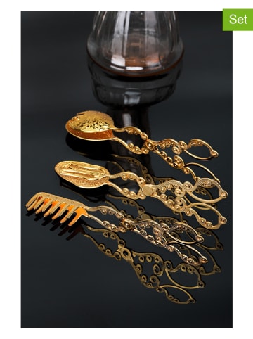 Hermia 3-delige set: tangen goudkleurig
