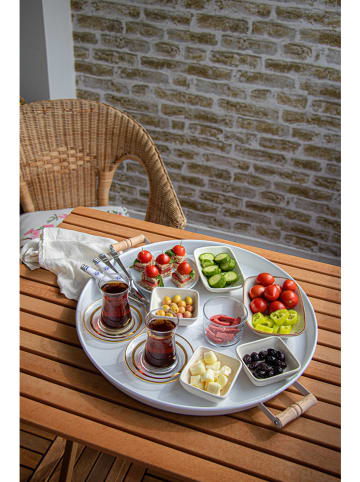 Hermia Taca w kolorze białym do serwowania - Ø 45 cm