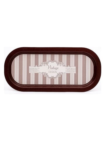 Hermia Tablett in Braun/ Beige - (L)16 x (B)35 cm