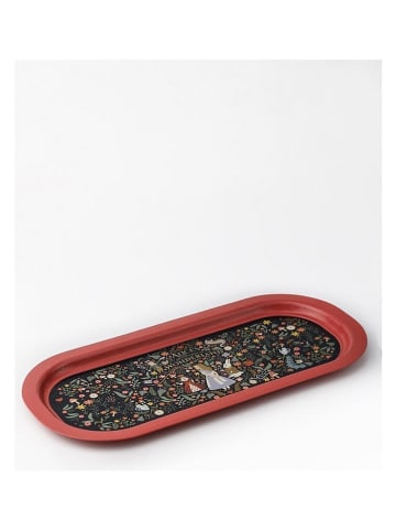 Hermia Tablett in Pink/ Dunkelblau - (L)16 x (B)35 cm