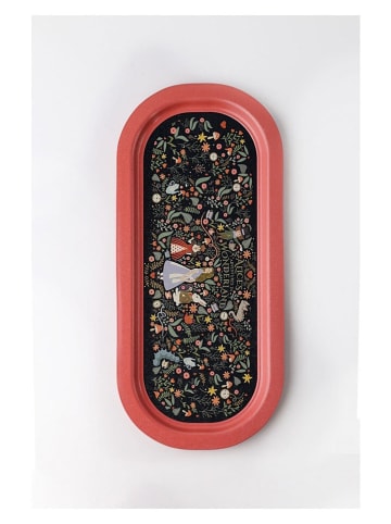 Hermia Dienblad roze/donkerblauw - (L)16 x (B)35 cm