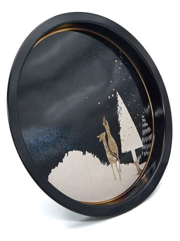 Hermia Dienblad donkerblauw - Ø 31,5 cm