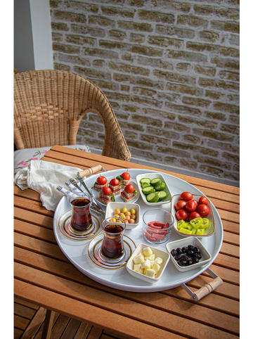 Hermia Tace (3 szt.) w kolorze biało-jasnobrązowym do serwowania