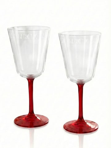 Hermia 2-delige set: wijnglazen rood - 280 ml