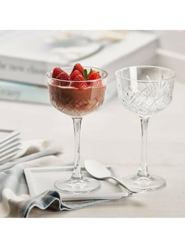 Hermia 4-delige set: glazen op steel - 160 ml