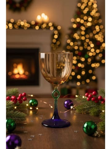 Hermia Kieliszki (4 szt.) w kolorze niebiesko-zielonym - 270 ml