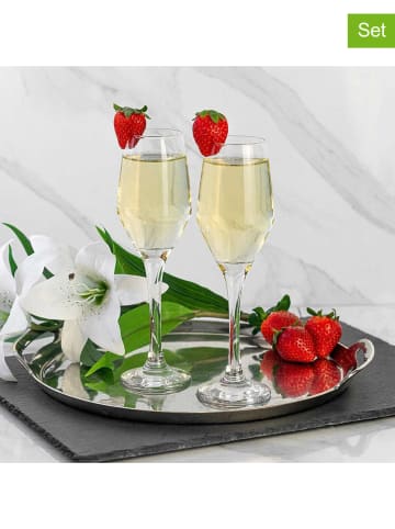 Hermia 6-delige set: glazen op steel - 230 ml