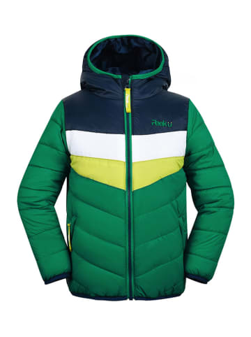 Peek U Ganzjahres-Steppjacke "Baz" in Grün/ Dunkelblau/ Weiß