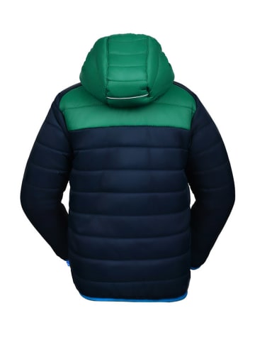 Peek U Ganzjahres-Steppjacke "Caspian"  in Grün/ Dunkelblau