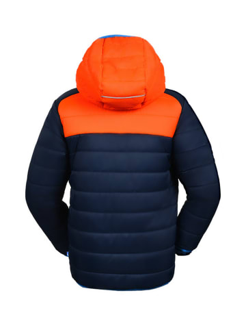 Peek U All-season doorgestikte jas "Caspian" donkerblauw/oranje