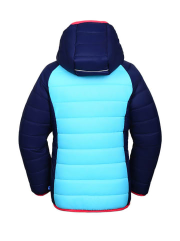 Peek U All-season doorgestikte jas "Cordelia" donkerblauw/turquoise