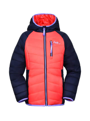 Peek U All-season doorgestikte jas "Cordelia" oranje/donkerblauw