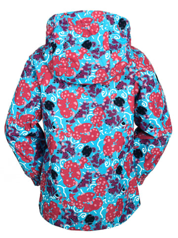 Peek U Regenjas "Autumn" turquoise/donkerblauw