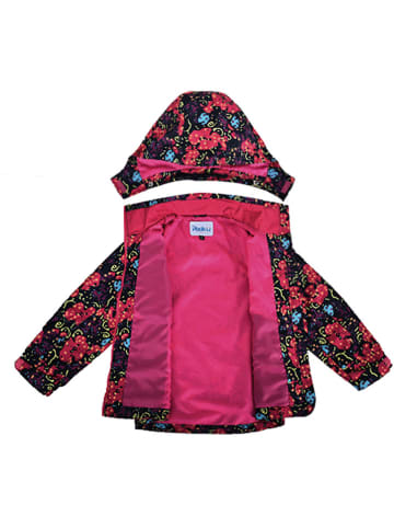 Peek U Regenjacke "Autumn" in Dunkelblau/ Pink