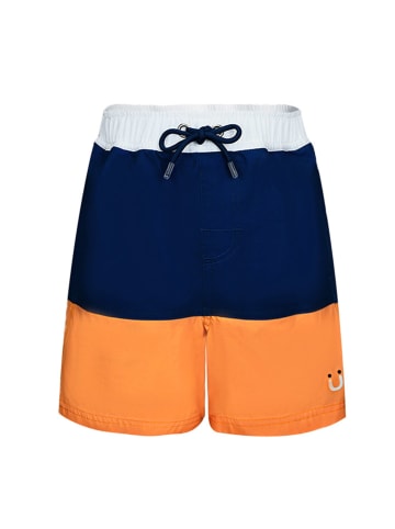 Peek U Zwemshort "Aysu" donkerblauw/oranje/wit