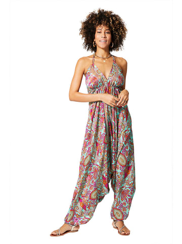 Ipanima Jumpsuit in Türkis/ Pink/ Orange