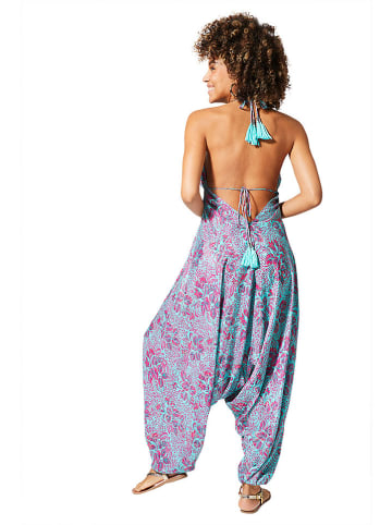 Ipanima Jumpsuit in Türkis/ Pink/ Lila