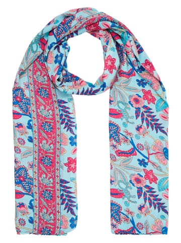 Ipanima Schal in Hellblau/ Pink - (L)180 x (B)100 cm