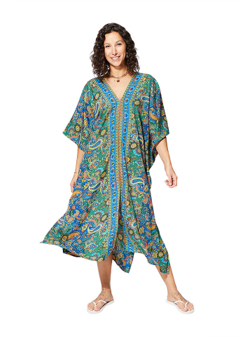 Ipanima Sukienka w kolorze zielonym ze wzorem