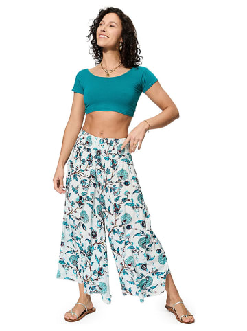 Ipanima Spodnie w kolorze turkusowo-kremowym