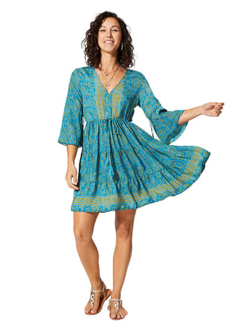 Ipanima Kleid in Blau/ Orange