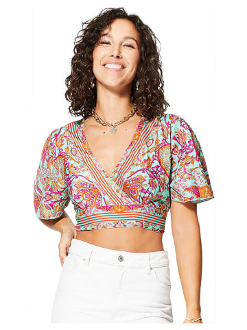 Ipanima Bluse in Türkis/ Pink/ Orange