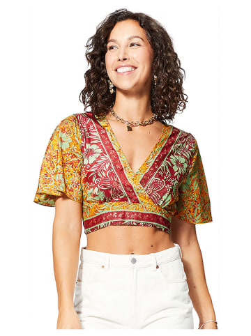 Ipanima Bluse in Grün/ Gelb/ Rot