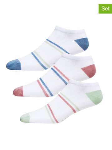 LEE Underwear 3er-Set: Socken "Sandy" in Grün/ Rosa/ Blau