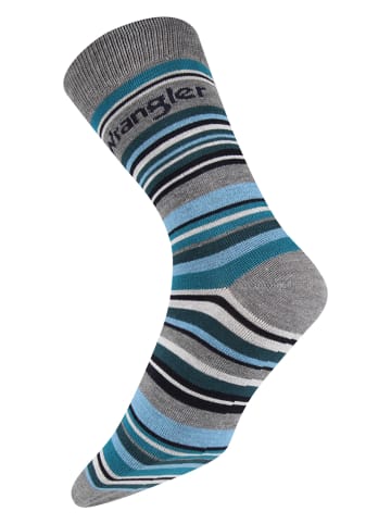 Wrangler Skarpety (3 pary) "Denholm" w kolorze czarnym i szarym