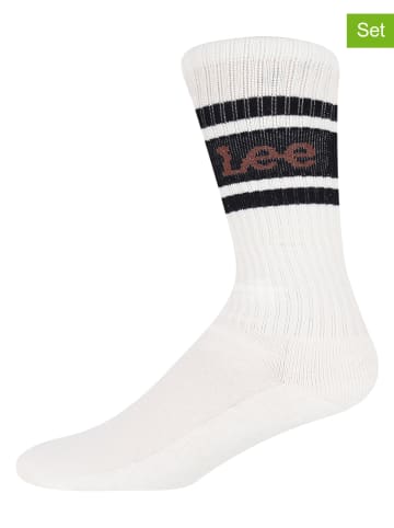 LEE Underwear Skarpety sportowe (3 pary) "Lumsden" w kolorze kremowo-szaro-granatowym