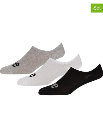 Lee Skarpety (3 pary) "Chris" w kolorze szarym, białym i czarnym