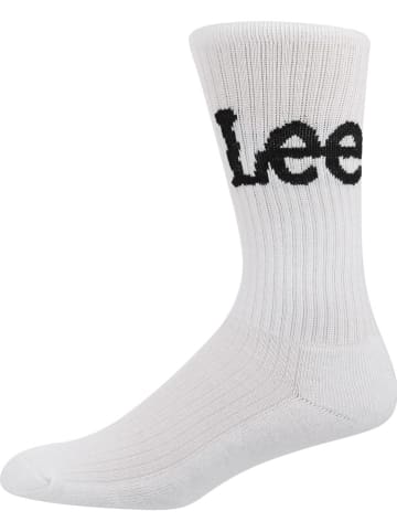 Lee Skarpety (3 pary) "Crobett" w kolorze białym, szarym i czarnym