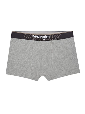 Wrangler 3er-Set: Boxershorts "Braham" in Grau/ Schwarz/ Dunkelblau