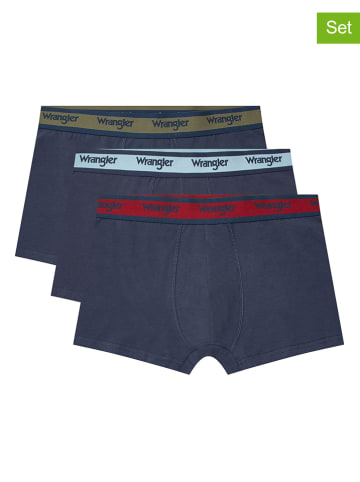 Wrangler Bokserki (3 pary) "Alford" w kolorze granatowym