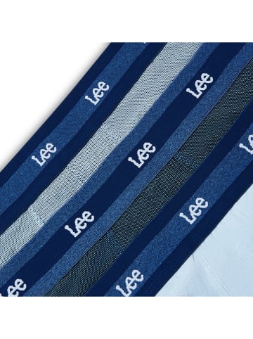 LEE Underwear 3er-Set: Boxershorts "Logue" in Blau/ Hellblau