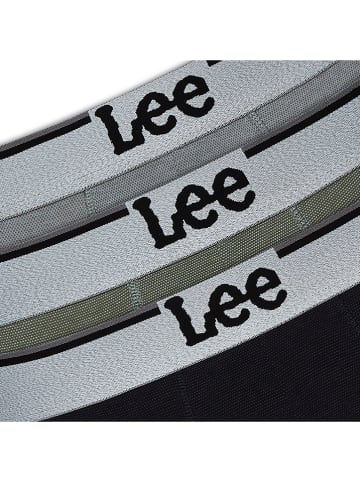 LEE Underwear Bokserki (3 pary) "Raymar" w kolorze czarnym, oliwkowym i szarym