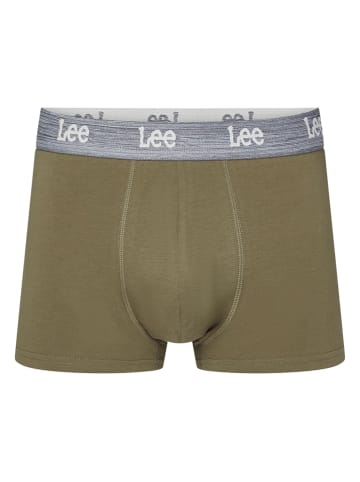 Lee Bokserki (3 pary) "Bentlee" w kolorze błękitnym, bordowym i oliwkowym