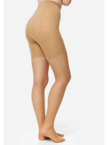 Nur Die 2er-Set: Strumpfhose "Bauch Beine Po" in Beige - 20 DEN
