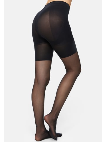 Nur Die 2er-Set: Strumpfhose "Bauch Beine Po" in Schwarz - 20 DEN