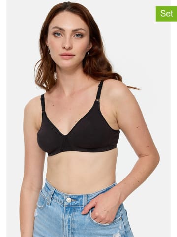 Nur Die 2er-Set: Soft-BH in Schwarz