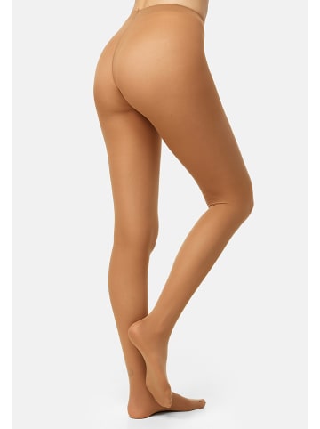 Nur Die 2er-Set: Strumpfhose "Blickdicht" in Beige - 40 DEN