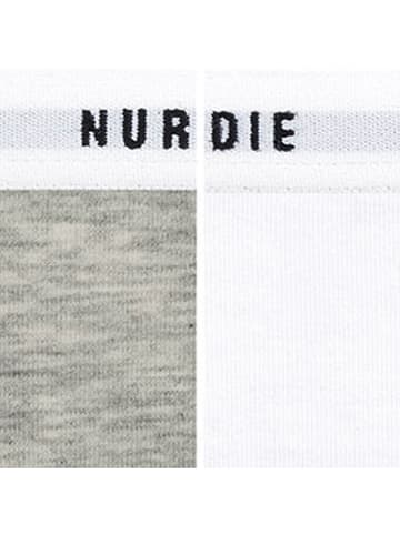 Nur Die 2er-Set: Soft-BH in Grau/ Weiß
