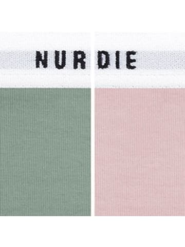 Nur Die 2er-Set: Soft-BH in Grün/ Rosa