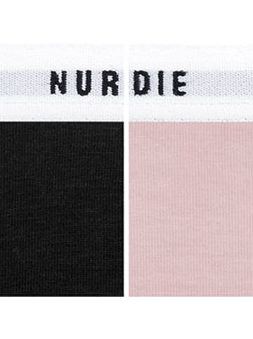 Nur Die 2er-Set: Slips in Rosa/ Schwarz