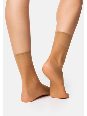 Nur Die 5er-Set: Socken in Beige - 15 DEN