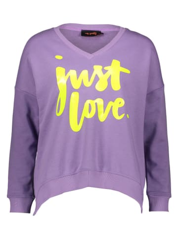 miss goodlife Bluza "Just Love" w kolorze fioletowym
